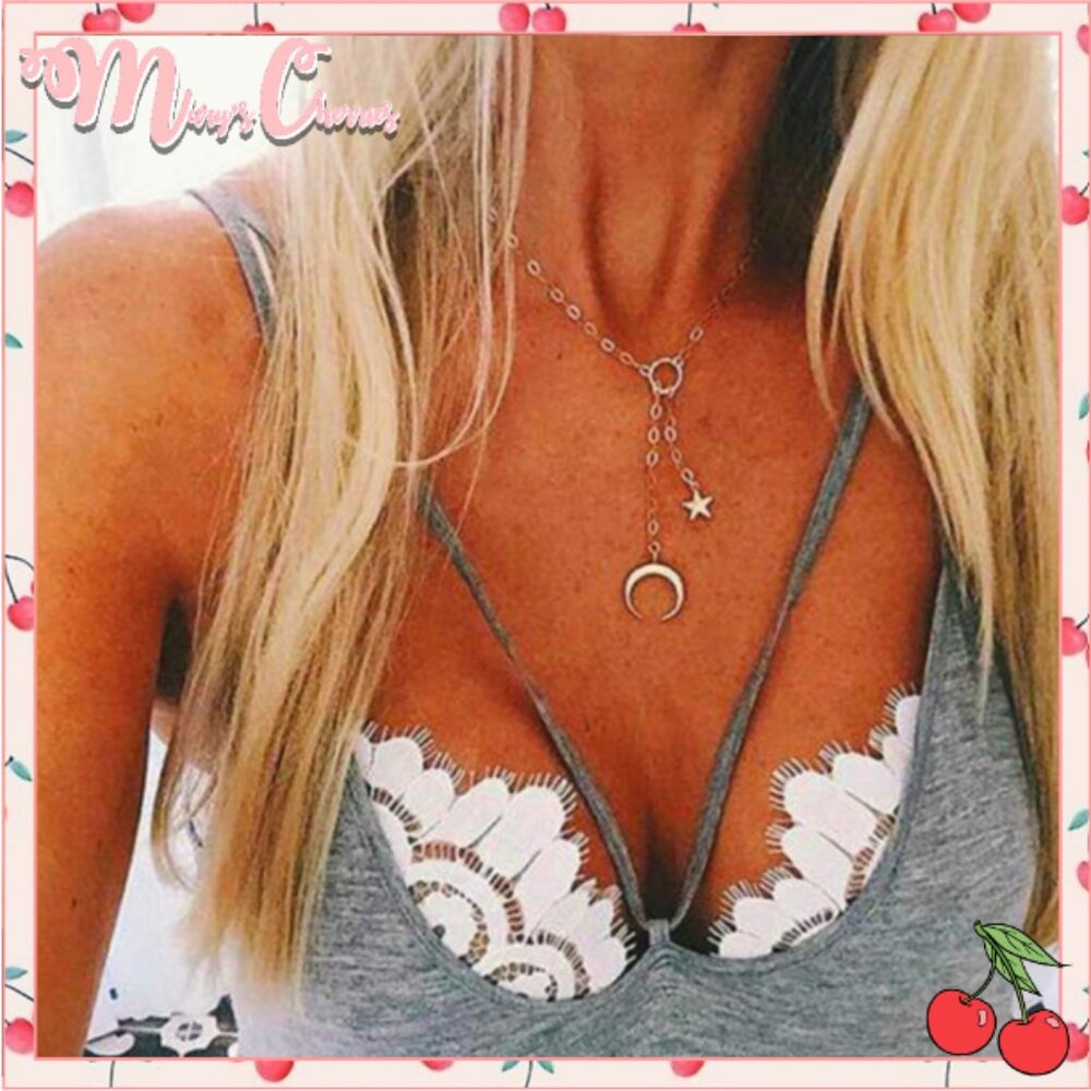 🍒 COSIMA Sky Moon Star Necklace